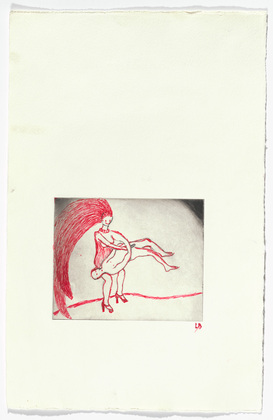 Louise Bourgeois. Untitled, plate 2 of 5, from the illustrated book, The Laws of Nature. 2000-2001