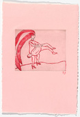 Louise Bourgeois. Untitled, plate 2 of 5, from the illustrated book, The Laws of Nature. 2000-2001