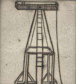 Louise Bourgeois. Plate 5 of 9, from the illustrated book, He Disappeared into Complete Silence, first edition (Example 1). 1947