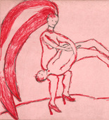 Louise Bourgeois. Untitled, plate 2 of 5, from the illustrated book, The Laws of Nature. 2000-2001