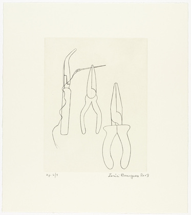 Louise Bourgeois. La R&eacute;paration, plate 3 of 7, from the portfolio, La R&eacute;paration. 2003