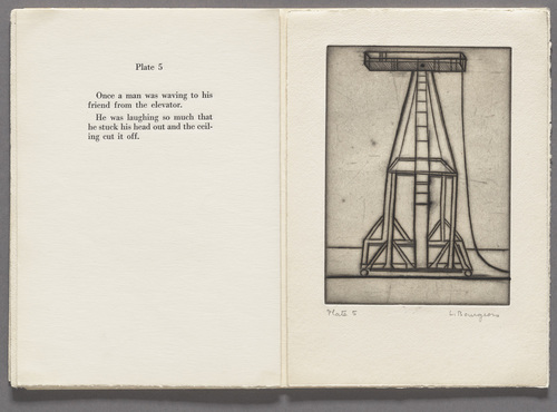 Louise Bourgeois. Plate 5 of 9, from the illustrated book, He Disappeared into Complete Silence, first edition (Example 1). 1947