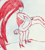 Louise Bourgeois. Untitled, plate 2 of 5, from the illustrated book, The Laws of Nature. 2000-2001