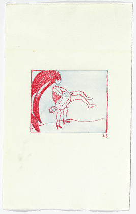 Louise Bourgeois. Untitled, plate 2 of 5, from the illustrated book, The Laws of Nature. 2000-2001