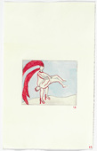 Louise Bourgeois. Untitled, plate 2 of 5, from the illustrated book, The Laws of Nature. 2000-2001
