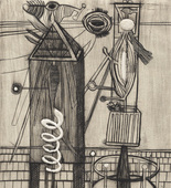 Louise Bourgeois. Plate 7 of 9, from the illustrated book, He Disappeared into Complete Silence, first edition (Example 1). 1947