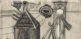 Louise Bourgeois. Plate 7 of 9, from the illustrated book, He Disappeared into Complete Silence, first edition (Example 1). 1947