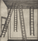 Louise Bourgeois. Plate 8 of 9, from the illustrated book He Disappeared into Complete Silence, first edition (Example 1). 1947