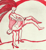 Louise Bourgeois. Untitled, plate 2 of 5, from the illustrated book, The Laws of Nature. 2000-2001