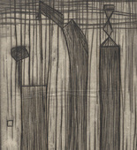 Louise Bourgeois. Plate 9 of 9, from the illustrated book, He Disappeared into Complete Silence, first edition (Example 1). 1947