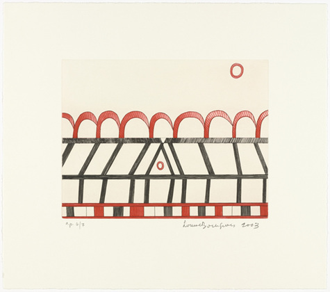 Louise Bourgeois. The Happy House, plate 7 of 7, from the portfolio, La R&eacute;paration. 2003