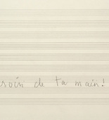 Louise Bourgeois. Untitled (text), in 10 AM Is When You Come to Me (set 9), from the series of installation sets (1-10). 2007