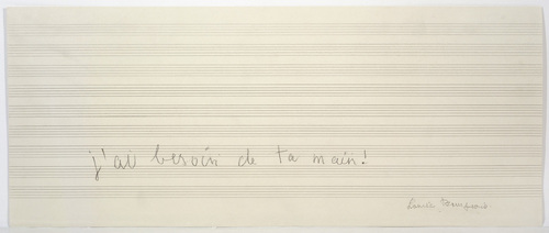 Louise Bourgeois. Untitled (text), in 10 AM Is When You Come to Me (set 9), from the series of installation sets (1-10). 2007