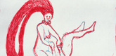 Louise Bourgeois. Untitled, plate 3 of 5, from the illustrated book, The Laws of Nature. 2000-2001