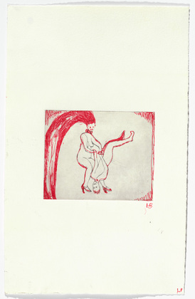 Louise Bourgeois. Untitled, plate 3 of 5, from the illustrated book, The Laws of Nature. 2000-2001
