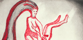 Louise Bourgeois. Untitled, plate 3 of 5, from the illustrated book, The Laws of Nature. 2000-2001