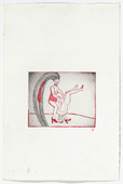 Louise Bourgeois. Untitled, plate 3 of 5, from the illustrated book, The Laws of Nature. 2000-2001