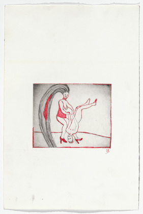 Louise Bourgeois. Untitled, plate 3 of 5, from the illustrated book, The Laws of Nature. 2000-2001