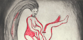 Louise Bourgeois. Untitled, plate 3 of 5, from the illustrated book, The Laws of Nature. 2000-2001