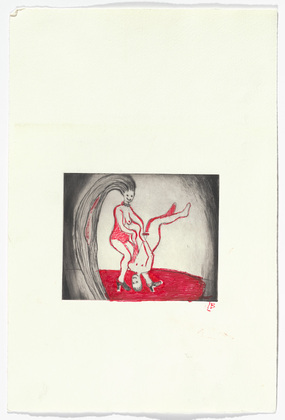 Louise Bourgeois. Untitled, plate 3 of 5, from the illustrated book, The Laws of Nature. 2000-2001