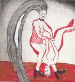 Louise Bourgeois. Untitled, plate 3 of 5, from the illustrated book, The Laws of Nature. 2000-2001