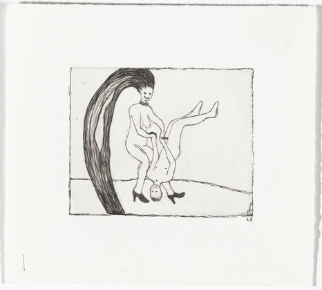 Louise Bourgeois. Untitled, plate 3 of 5, from the illustrated book, The Laws of Nature. 2001