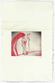 Louise Bourgeois. Untitled, plate 4 of 5, from the illustrated book, The Laws of Nature. 2000-2001