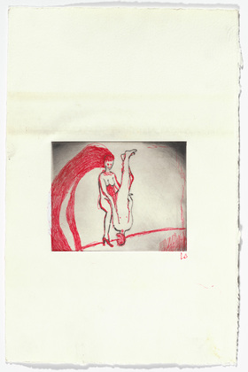 Louise Bourgeois. Untitled, plate 4 of 5, from the illustrated book, The Laws of Nature. 2000-2001