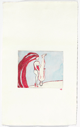 Louise Bourgeois. Untitled, plate 4 of 5, from the illustrated book, The Laws of Nature. 2000-2001