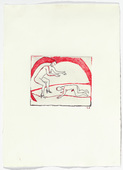 Louise Bourgeois. Untitled, plate 5 of 5, from the illustrated book, The Laws of Nature. 2000-2001