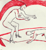 Louise Bourgeois. Untitled, plate 5 of 5, from the illustrated book, The Laws of Nature. 2000-2001