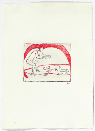 Louise Bourgeois. Untitled, plate 5 of 5, from the illustrated book, The Laws of Nature. 2000-2001