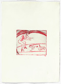 Louise Bourgeois. Untitled, plate 5 of 5, from the illustrated book, The Laws of Nature. 2000-2001