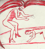Louise Bourgeois. Untitled, plate 5 of 5, from the illustrated book, The Laws of Nature. 2000-2001