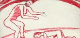 Louise Bourgeois. Untitled, plate 5 of 5, from the illustrated book, The Laws of Nature. 2000-2001