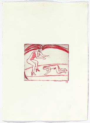 Louise Bourgeois. Untitled, plate 5 of 5, from the illustrated book, The Laws of Nature. 2000-2001