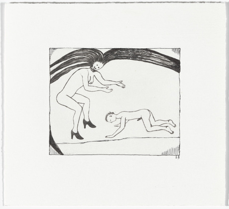 Louise Bourgeois. Untitled, plate 5 of 5, from the illustrated book, The Laws of Nature. 2000-2001