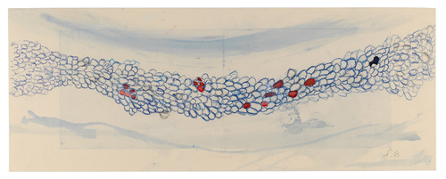 Louise Bourgeois. Untitled, no. 29 of 42 in La Rivi&egrave;re Gentille (set 1), from the series of installation sets (1-3). 2007