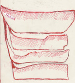 Louise Bourgeois. Untitled (Study for Barges). 2000