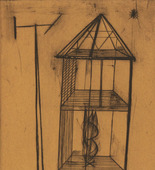 Louise Bourgeois. Plate 4 of 9, from the illustrated book, He Disappeared into Complete Silence. 1946-1947