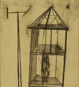 Louise Bourgeois. Plate 4 of 9, from the illustrated book, He Disappeared into Complete Silence. 1946-1947