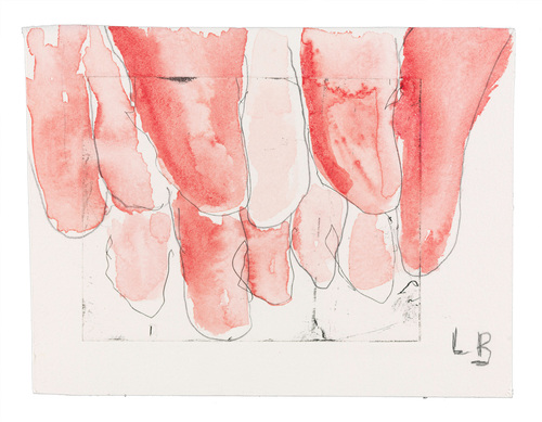 Louise Bourgeois. Red Confrontation (#2). 2006