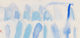 Louise Bourgeois. Blue Confrontation (#1). 2006