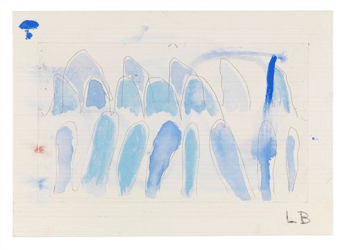 Louise Bourgeois. Blue Confrontation (#1). 2006