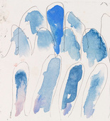 Louise Bourgeois. Blue Confrontation (#2). 2006