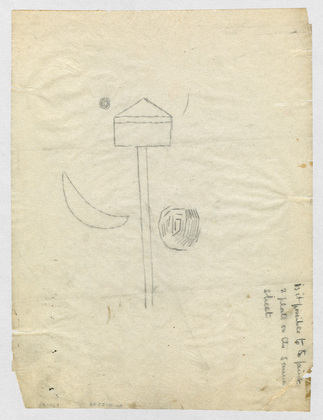 Louise Bourgeois. Untitled (Study for L'All&eacute;e Montante). c. 1947