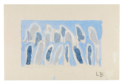Louise Bourgeois. Blue Confrontation (#3). 2006