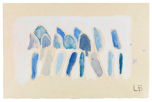 Louise Bourgeois. Blue Confrontation (#4). 2006