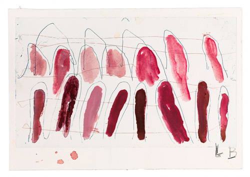 Louise Bourgeois. Red Confrontation (#3). 2006