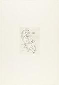 Louise Bourgeois. Untitled, plate 13 of 14, from the portfolio, Autobiographical Series. 1993